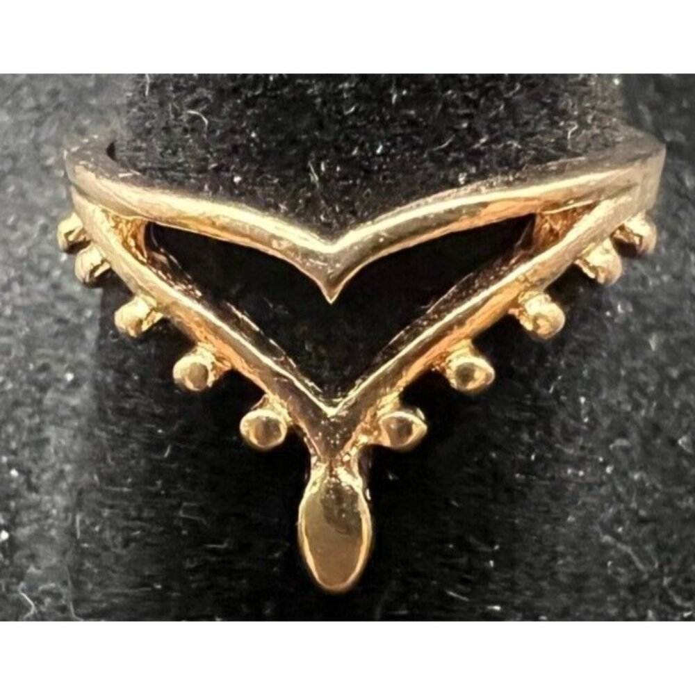 Vintage Antique Gold Tone Ring - Size 7